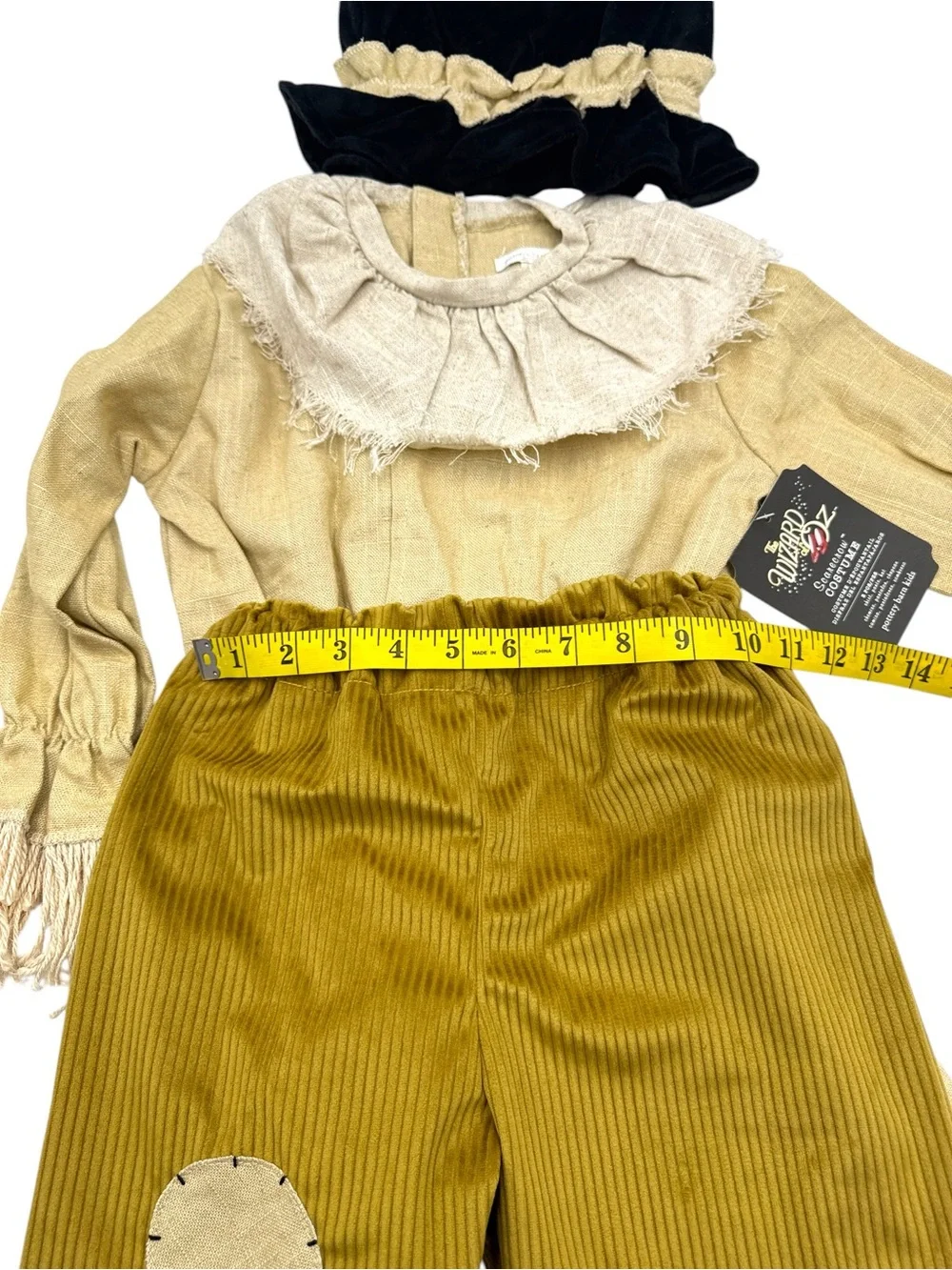 Pottery Barn Kids Wizard of Oz Scarecrow Halloween Costume 3 Pc Set Size 4-6